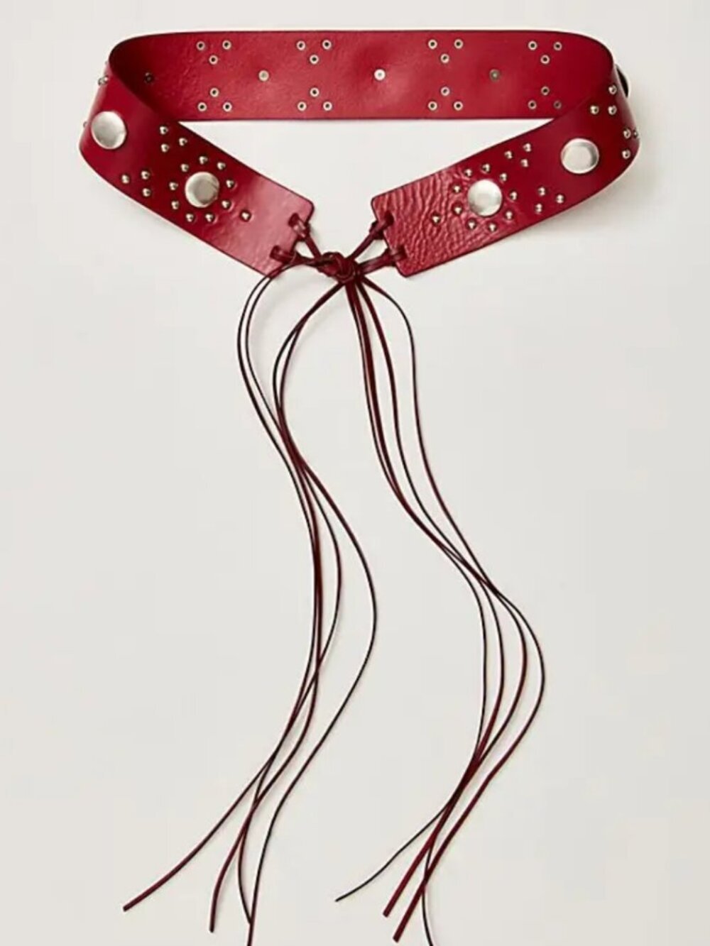 NWT Free People Leda Wrap Belt in Sour Cherry